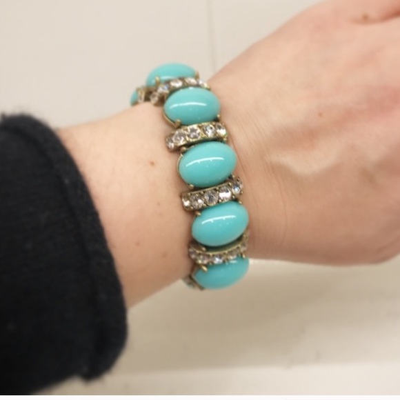 J. Crew Cabochon Crystal Stretch Bracelet - Picture 4 of 5